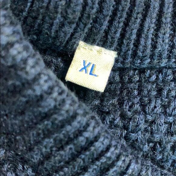 SELECTED HOMME INDIGO Men's Navy Crew Neck Sweater - Picture 4 of 8